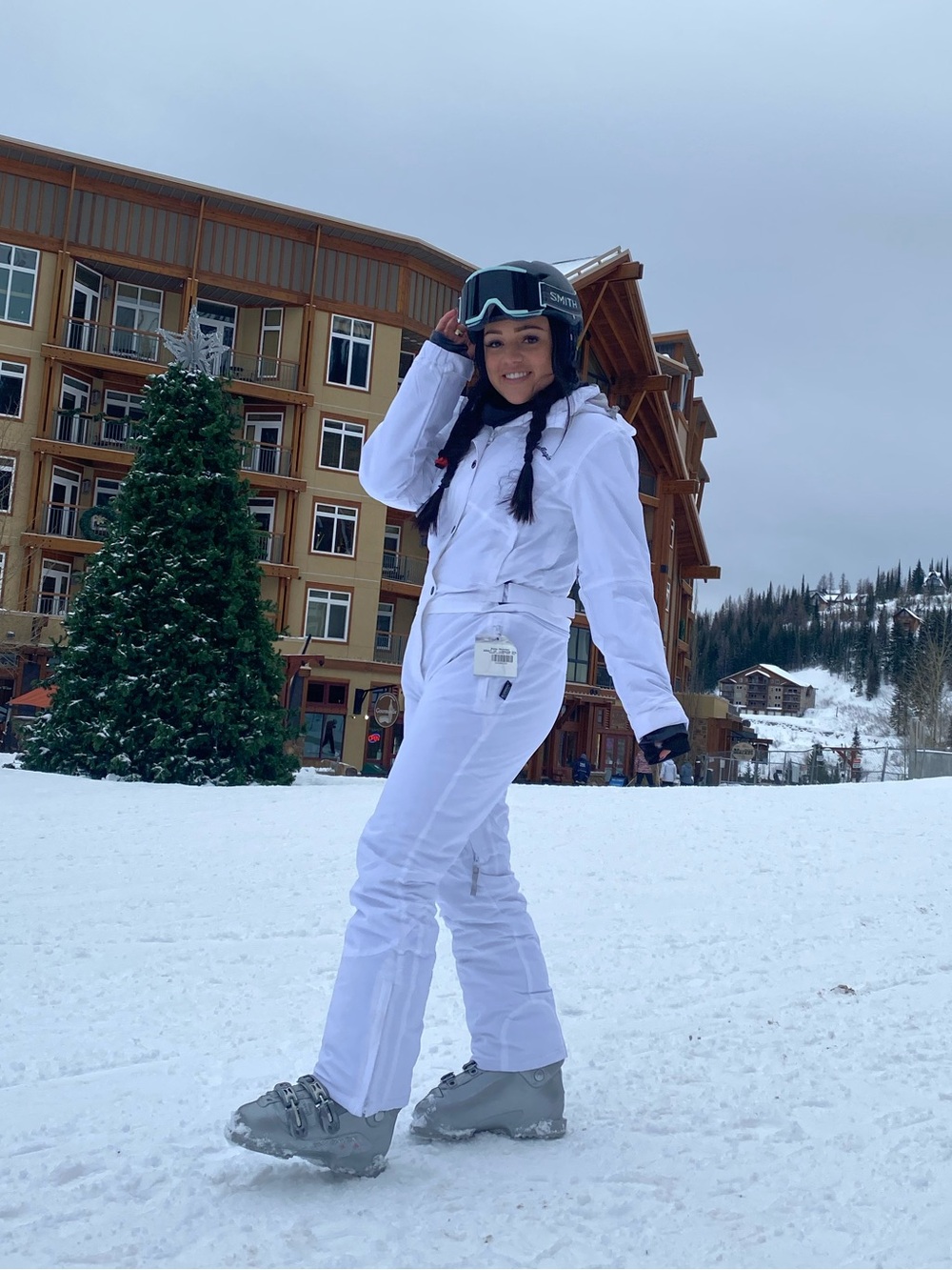 White Women's Insulated Ski Jacket